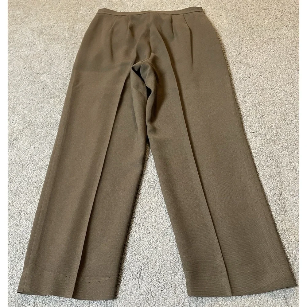 70s Rafaela 2Pc Tailored Pantsuit Womens Sz 6/8 Taupe Beige Career Business READ - Picture 7 of 16